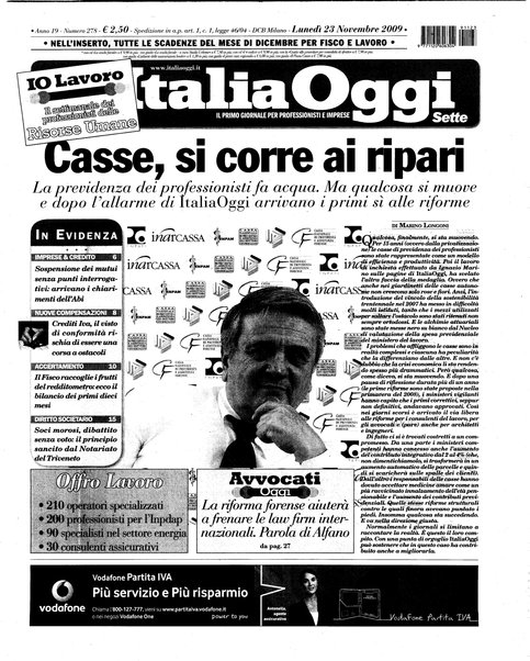 Italia oggi : quotidiano di economia finanza e politica